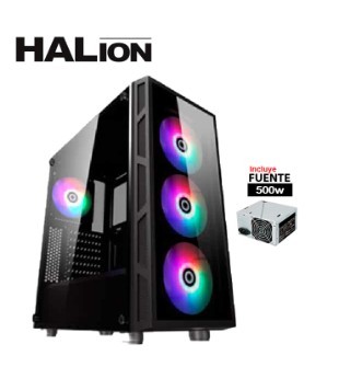 CASE HALION GAMER CON FUENTE TORNADO 04 WHITE FUENTE 600W