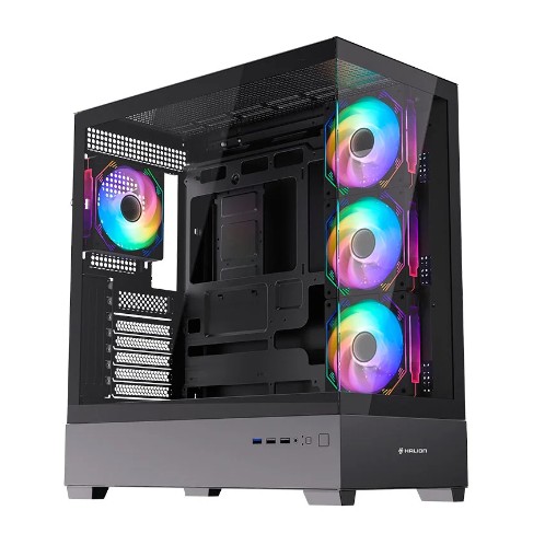 CASE GAMER HALION FISH TANK ZEUS M04, SIN FUENTE