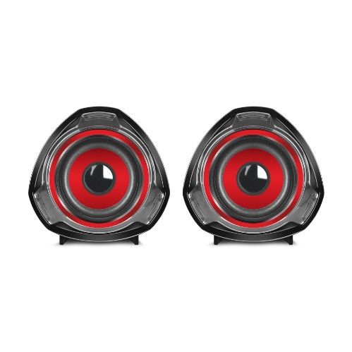PARLANTE MICRONICS RHAPSODY BLACK MIC S315R LED | RED, BLUE
