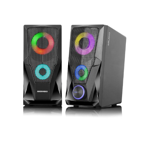 PARLANTE MICRONICS MILANO - MIC S310 LUZ LED, GAMER