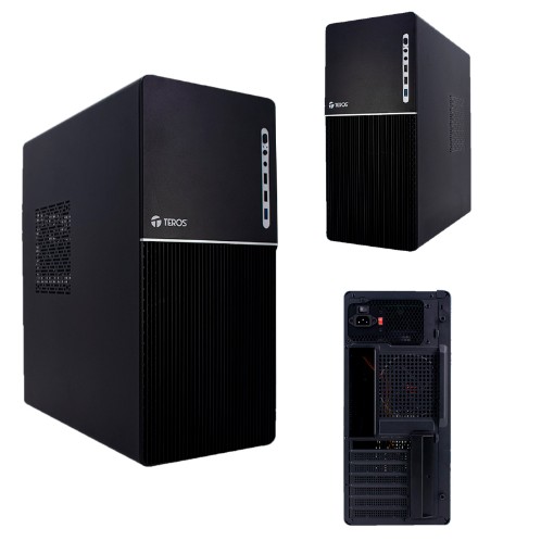 CASE TEROS TE-1037S, FACTOR DE FORMA ATX, 250 W, USB 3.0 / 2.0, AUDIO, NEGRO.