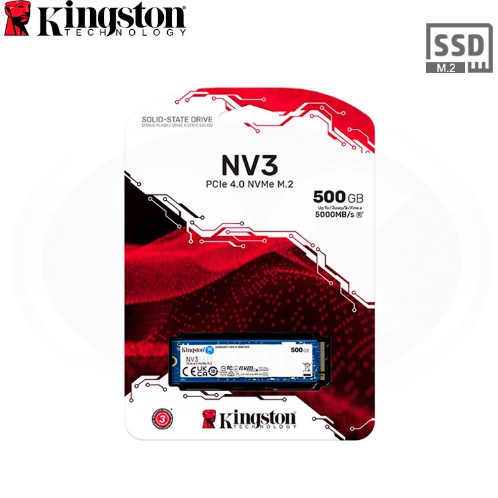 DISCO SOLIDO KINGSTON 500GB NV3 PCIE 4.0 NVME M.2 SSD