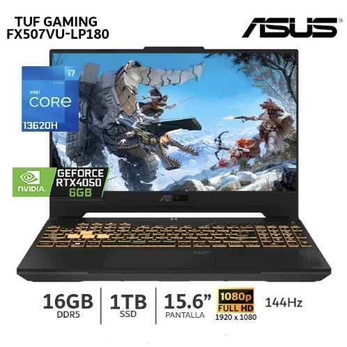 LAPTOP ASUS TUF GAMING FX507VU-LP180, I7-13620H, 15.6FHD, RAM 16GB ,SSD 1TB, RT 4050 6GB