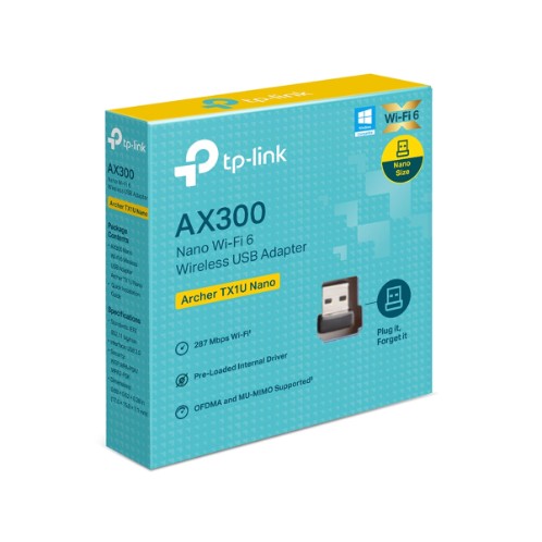  ADAPTADOR USB INAL&Aacute;MBRICO WI-FI 6 TP-LINK | ARCHER TX1U NANO AX300 NANO